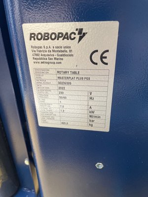 Машина для упаковки в пленку Robopac MASTERPLAT PLUS PGS Pré-étirage fixe - 1