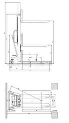 Ручные гидравлические тележки Pramac GS BASIC 2.2T - 22S4 CBV 1150X525 