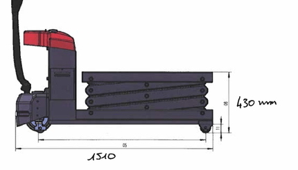 Подъемный стол Hangcha 1510XB - 8