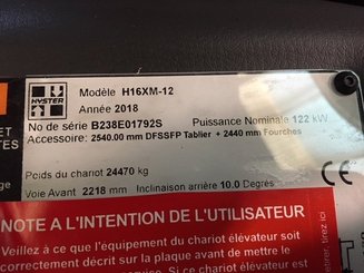 Четырехопорные погрузчики Hyster H16XM-12