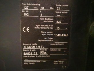 Штабелер с кадрируюющей поперечиной Crown ST3000-1.0 - 11