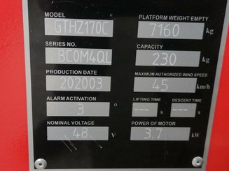 Коленчатые подъемники Hangcha GTHZ170C