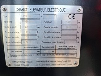 Трехопорные погрузчики Hangcha X3W10-I (CPDS10-XD4-I)