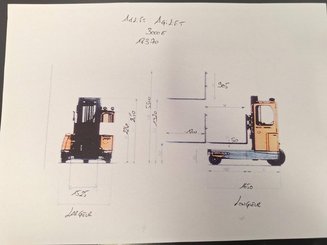 Четырехходовый вилочный погрузчик AMLIFT AGILIFT 3000E