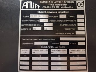 Четырехходовый вилочный погрузчик AMLIFT AGILIFT 25-12-49
