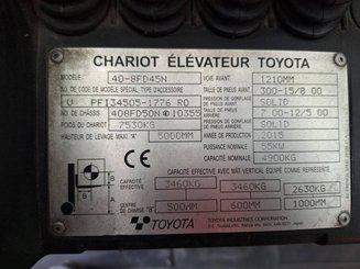 Четырехопорные погрузчики Toyota 408 FD45 N